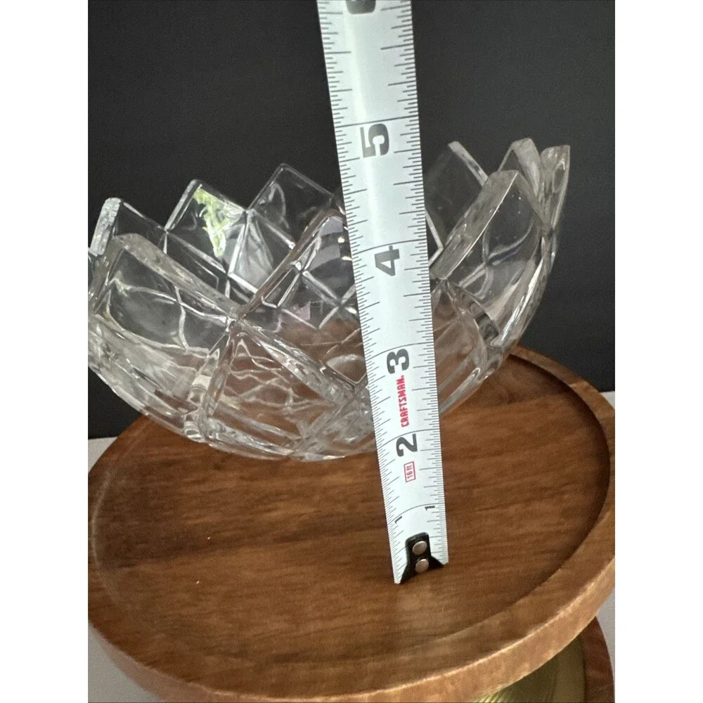 Vintage Mikasa Crescendo Crystal Bowl 8” Diameter